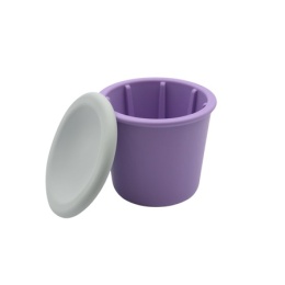 Kubek spowalniający z przykrywką zabezpieczającą jedzenie – Ø9 cm x 8 cm