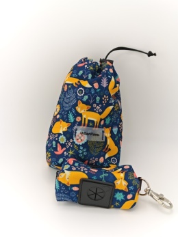 Saszetka na smaczki z etui na kupoworki | fox | gratis woreczki