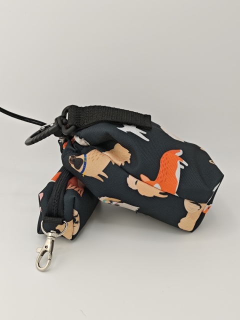 Saszetka na smaczki z etui na kupoworki | dogs | gratis woreczki