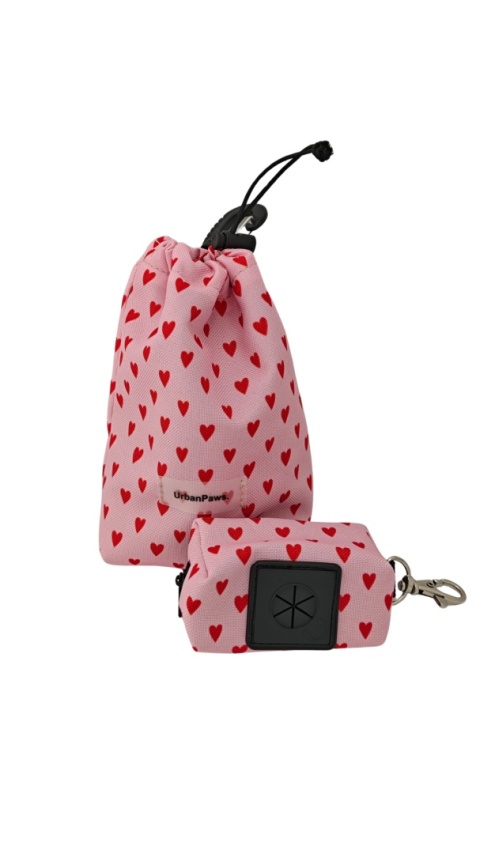 Saszetka na smaczki z etui na kupoworki | love | gratis woreczki