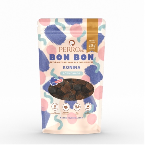 Perro BON BON Konina – Równowaga Przysmaki z dodatkiem funkcyjnym 80g