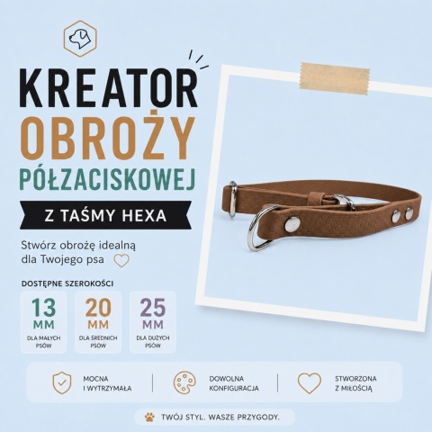 Obroża półzaciskowa HEXA